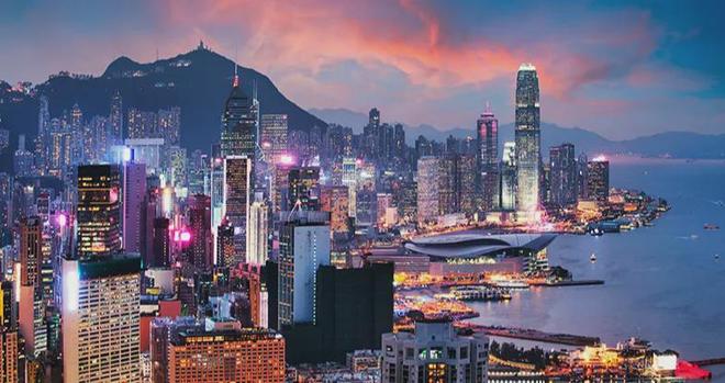 梦想自信的香港，香港，璀璨之港